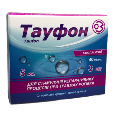 Тауфон крап. оч. 4 % фл. 5 мл №3