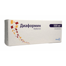 Діаформін табл. в/о 500 мг №60
