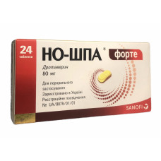 Но-шпа форте табл. 80 мг блістер №24