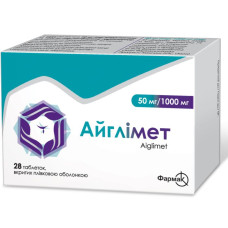 Айглімет табл. в/о 900 мг блістер №28