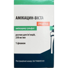 Амікацин р-н д/ін. 250 мг/мл амп. 4 мл №1